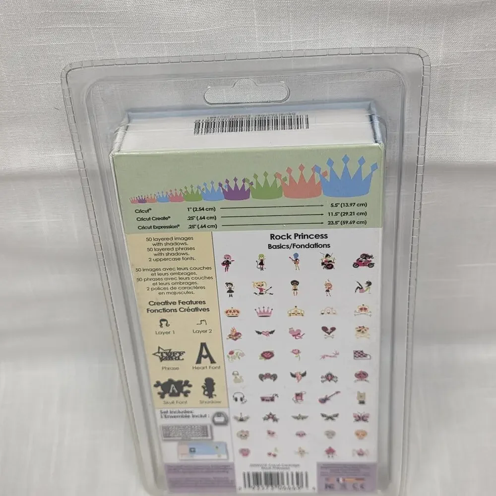 Cricut Rock Princess Cartridge Sealed Complete Cricut Create Expression Craft
